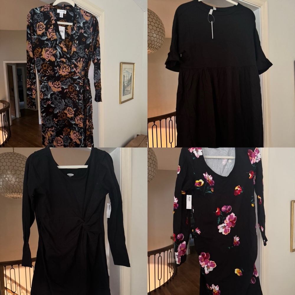 4 maternity dresses NWT